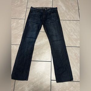 PB CULTURE PRIVATE BLUE Mens 36X34 Blue Jeans Straight Leg Dark Wash Used Great